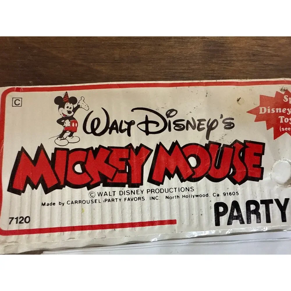 Walt Disney's Mickey Mouse Party Game Vintage NOS Stick The Nose On Mickey